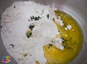 Dough mixture - to be mixed by hand or electric dough mixer in a bowl